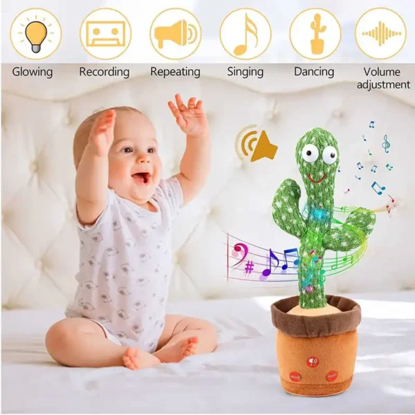 bluetooth dancing cactus toy for baby