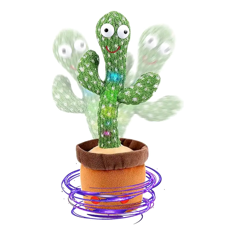 green dancing cactus toy